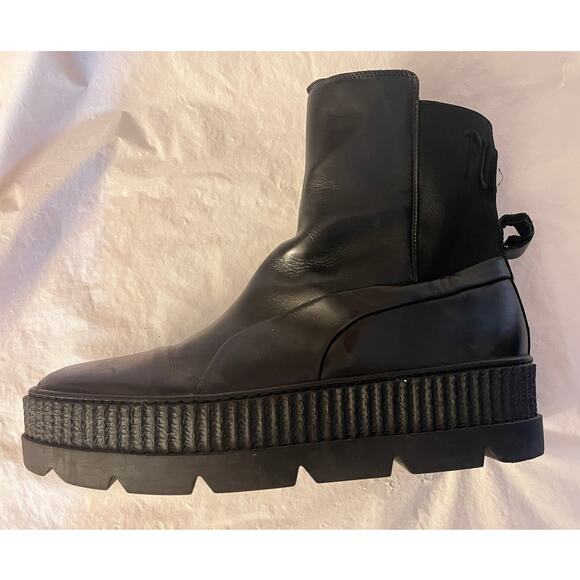Puma Fenty by Rihanna Chelsea Sneaker Boot BLACK Size: 12 - Picture 3 of 13